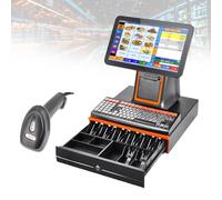 WCXTY TPV Terminal,Caja Registradora-Touchscreen,Centro Estetica SPA,8GB RAM-128GB SSD-i5,Pantalla Inclinable-Diseño Ahorro Espacio-Hardware para Punto de Venta Pro(Black,58mm)