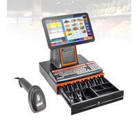 WCXTY TPV Terminal,Touchscreen-Caja Registradora,Boutique Tienda de Ropa,8GB RAM-128GB SSD-i5,Instalacion Sencilla-Software Compatible-Gestion Almacen-Hardware de Caja(Black,58mm)