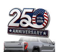 Wcybym Calcomanía para parachoques de coche, decoración 3D de metal 250 para automóvil, calcomanías para parachoques del Día de la Independencia, para hombres y mujeres, vacaciones, cumpleaños, día de