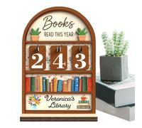 Wcybym Contador de Lecturas del Año - Crema Idratante e Illuminante da 15ml,Registrador de Lectura - Para Miembros De Clubes De Lectura Estudiantes Profesores Escritores Y Amantes