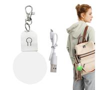 Wcybym Luz compacta para bolso, luz LED para bolso, luz LED para bolsa, luz recargable para bolso, luz LED para bolsa, luz nocturna colgante para bolsas de hombro, bolsas de mano, carteras, mochilas