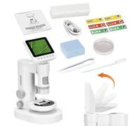 Wcybym Microscopio Mini para Niños - Juguetes Científicos 100X-1000X,Lupa para Observación De Plantas,para Jóvenes Aprendices Entusiastas de la Ciencia Educación en el Hogar Escuela Casa Viaje