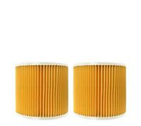 WD 2500 M / 3200 AF - Cartucho de filtro de laminilla, filtro de plástico amarillo para aspiradora clase F9, paquete de 2