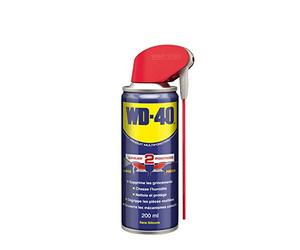 WD-40 • Producto multifunción • Spray de doble posición • Sin silicona • No conductor • Compatible con plásticos, goma, todos los metales • 200 ml