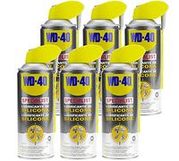 WD-40 Specialist - Lubricante de Silicona 400ml - Pack de 6 unidades + Guantes Originales de WD-40