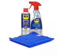 WD-40 Specialist Motorbike - Lote para moto limpia y brillante con Limpiador Total 500Ml + Abrillantador de Silicona 400Ml - Pack 2 unidades incluye paño original de WD-40