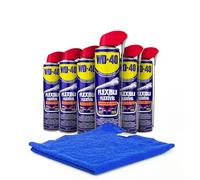 WD-40 - Spray lubricante Multiuso Flexible 400 ml (Caja 6 uds) + paño de microfibra
