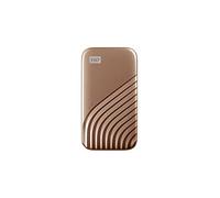 WD 500GB My Passport Portable SSD with NVMe Technology, USB-C, Read Speeds of up to 1050MB/s & Write Speeds of up to 1000MB/s . Works with PC, PS5, Xbox X, Xbox S - Gold