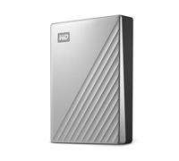WD 6TB My Passport Ultra for Mac, Disco Duro Externo Portátil, USB-C, USB 3.2 Gen 1/USB 3.0, Copia de seguridad y protección con contraseña, Formateado para MacOS, Plata