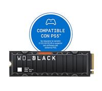 WD BLACK SN850 de 2 TB SSD NVMe con disipador térmico - Funciona con P55, M.2 2280, PCIe Gen 4, hasta 7000 MB/s velocidad de lectura