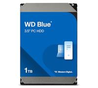 WD Blue 1TB para ordenadores de sobremesa. Disco duro interno 3.5", 7200 RPM Class, SATA 6 GB/s, 64MB Cache, Garantía 2 años