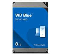 WD Blue 8TB para ordenadores de sobremesa. Disco duro interno 3.5", 5400 RPM Class, SATA 6 GB/s, 128MB Cache, Garantía 2 años