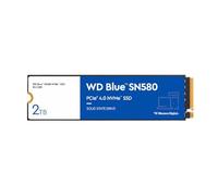 WD Blue SN580 2TB, M.2 NVMe SSD, PCIe Gen4 x4, con hasta 4.150 MB/s de velocidad de lectura.