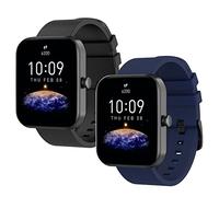 WD&CD 2 Pack 20mm Correa de Silicona Compatible con Amazfit Correa de Reloj, Pulsera Correa Compatible para Amazfit, Ajustable Banda de Reloj para Amazfit GTS 2 Mini/GTS 3/Amazfit Bip 3/Bip U Pro