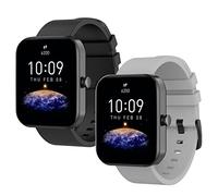 WD&CD 2 Pack 20mm Correa de Silicona Compatible con Amazfit Correa de Reloj, Pulsera Correa Compatible para Amazfit, Ajustable Banda de Reloj para Amazfit GTS 2 Mini/GTS 3/Amazfit Bip 3/Bip U Pro