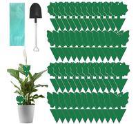 WD&CD 48 Piezas Trampa para Moscas Moscas de Frutas de Doble Cara, Trampas Adhesiva para Control de Plagas, Tablero Adhesivo para Atrapar Insectos para Mosquitos, Plantas Domésticas (Verde)