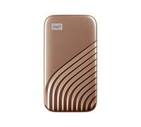 WD My Passport 2TB SSD Externo Portátil, Disco duro externo SSD con velodidad de lectura de hasta 1050 MB/s 1000 MB/s de escritura, Funciona con PC, Xbox y Playstation, Dorado