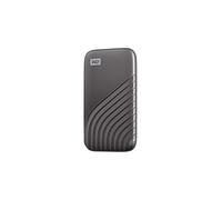 WD My Passport 500GB SSD Externo Portátil, Disco duro externo SSD con velodidad de lectura de hasta 1050 MB/s 1000 MB/s de escritura, Funciona con PC, Xbox y Playstation, Gris espacial