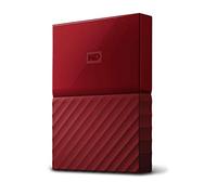 WD My Passport - Disco Duro Portátil de 2 TB y Software de Copia de Seguridad Automática, Rojo