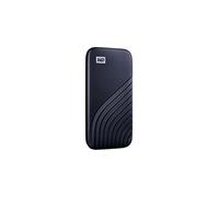 WD My Passport Portable SSD 500GB, NVMe Technology, USB-C, Read Speeds 1050MB/s & Write Speeds 1000MB/s. Works with PC, Xbox, PlayStation - Midnight Blue