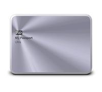 WD My Passport Ultra Metal Edition WDBEZW0020BSL-NESN - Disco Duro Externo portátil (2 TB, USB 3.0), Plateado