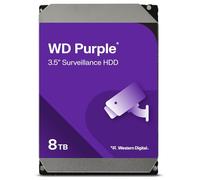 WD Purple 8TB para videovigilancia. Disco duro interno 3.5", AllFrame Technology, 180BT/yr, 256MB Cache, Garantía 3 años