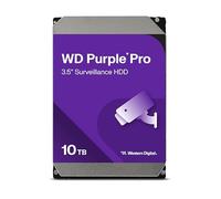 WD Purple Pro 10TB Smart Video Disco Duro Interno de 3,5" - 7200 RPM, AllFrame Technology, 550 TB/año, 256 MB Caché
