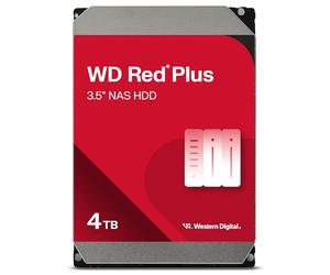 WD Red Plus 4TB NAS Disco Duro Interno 3,5" - 5400 RPM, SATA 6Gb/s, CMR, 256MB Caché