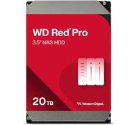 WD Red Pro 20TB NAS Disco Duro Interno 3,5" - 7200 RPM Clase, SATA 6Gb/s, CMR, 512MB Caché