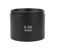 WD165 0,3X,5X,7X 1X 1, 2,0X Objetivo Auxiliar Barlow Rosca M48mm for microscopio Binocular estereoscópico con Zoom Piezas para telescopio astronómico(0.3X)