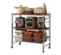 wD7rE5bm6z Carrito de Cocina Carro utilitario rodante for Cocina, Estante de Almacenamiento móvil Varios Niveles y gabinete Lateral Escritorio Carro de Almacenamiento