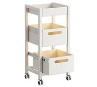 wD7rE5bm6z Carrito de Cocina Estante de Almacenamiento Cocina con cajón extraíble y Carro rodante Delgado 3 Niveles cestas for Productos Carro de Almacenamiento