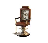 wD7rE5bm6z Desktop Decor Este Reloj Vintage con Forma de Silla Peluquero es una Pieza Decorativa Escritorio única Adecuada for el hogar y la Oficina