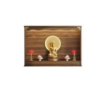 wD7rE5bm6z Estante de nicho de Buda Gabinete de Altar de Madera Maciza Santuario Zen(Grande)