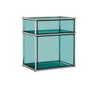 wD7rE5bm6z Estante para Libros Estantería pequeña de acrílico con Marco Acero Inoxidable, estantería Almacenamiento Minimalista