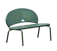 wD7rE5bm6z Fácil Montaje Banco de Exterior con Respaldo, aleación Aluminio, for terraza, balcón o jardín, Silla Ligera Ocio Ahorro de Espacio(Green,120x63x85CM)