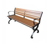 wD7rE5bm6z Fácil Montaje Light Brown Aluminum Park Outdoor BenchOutdoor Leisure Backrest BenchMulti-Model Available Ahorro de Espacio(Medio)