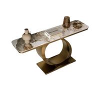 wD7rE5bm6z Mesa Decorativa Mesa Consola con Base Redonda for Entrada y Pasillo(Gold,Grande)