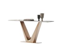 wD7rE5bm6z Mesa Decorativa Mesa de Entrada mármol sintético con Base Metal y luz Sensor(Gold,Pequeño)