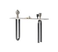 wD7rE5bm6z Mesa Decorativa Mesa de vestíbulo Adecuada for Espacios Estrechos, Consola(Grey,Medio)