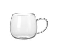 wD7rE5bm6z Vasos de vidrio Taza de café vidrio transparente con asa, 380 ml (13.5 oz) borosilicato, ideal for agua, leche, o jugo Cristalería de cocina