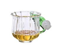 wD7rE5bm6z Vasos de vidrio Taza de vidrio soplado a mano con asa en forma lirio la válvula, 135 ml. Tazas café/té borosilicato transparente Cristalería de cocina