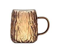 wD7rE5bm6z Vasos de vidrio Tazas de café vidrio con asas for jugo té leche Cristalería de cocina(Amber)