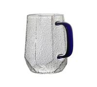 wD7rE5bm6z Vasos de vidrio Vasos for beber martillados, 14,5 oz Cristalería de cocina(Blue)