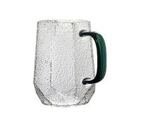 wD7rE5bm6z Vasos de vidrio Vasos for beber martillados, 14,5 oz Cristalería de cocina(Green)