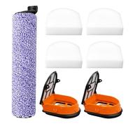 WDB1F2 - Paquete de cepillo y filtro de repuesto para aspiradora Shark WD101 WD201 WD100 WD200 AW201 WD200C WD201C WD101C HydroVac XL 3 en 1, compara piezas WDB1, WDB2, WDFF1, WDFF2, WDB1F2