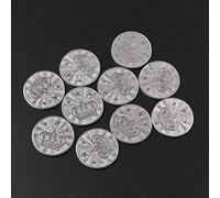 Wdbild 10 fichas conmemorativas de corona de monedas de juego, colección de adornos de arte, regalos de recuerdo, fichas de metal