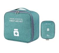 Wdbild 2 bolsas de gran capacidad portátiles para medicamentos para viajes, camping al aire libre, Green