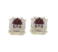 Wdbild 2 interruptores RGB originales para MX de 3 pines, color marrón, piezas de teclado mecánico transparente para juegos, almohadilla de patín, adaptador receptor de pegatinas, extractor de teclas