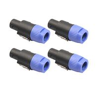 Wdbild 4 conectores de cable de bloqueo giratorio de 4 enchufes para controlador Neutrik Speakon NL4FC para PC